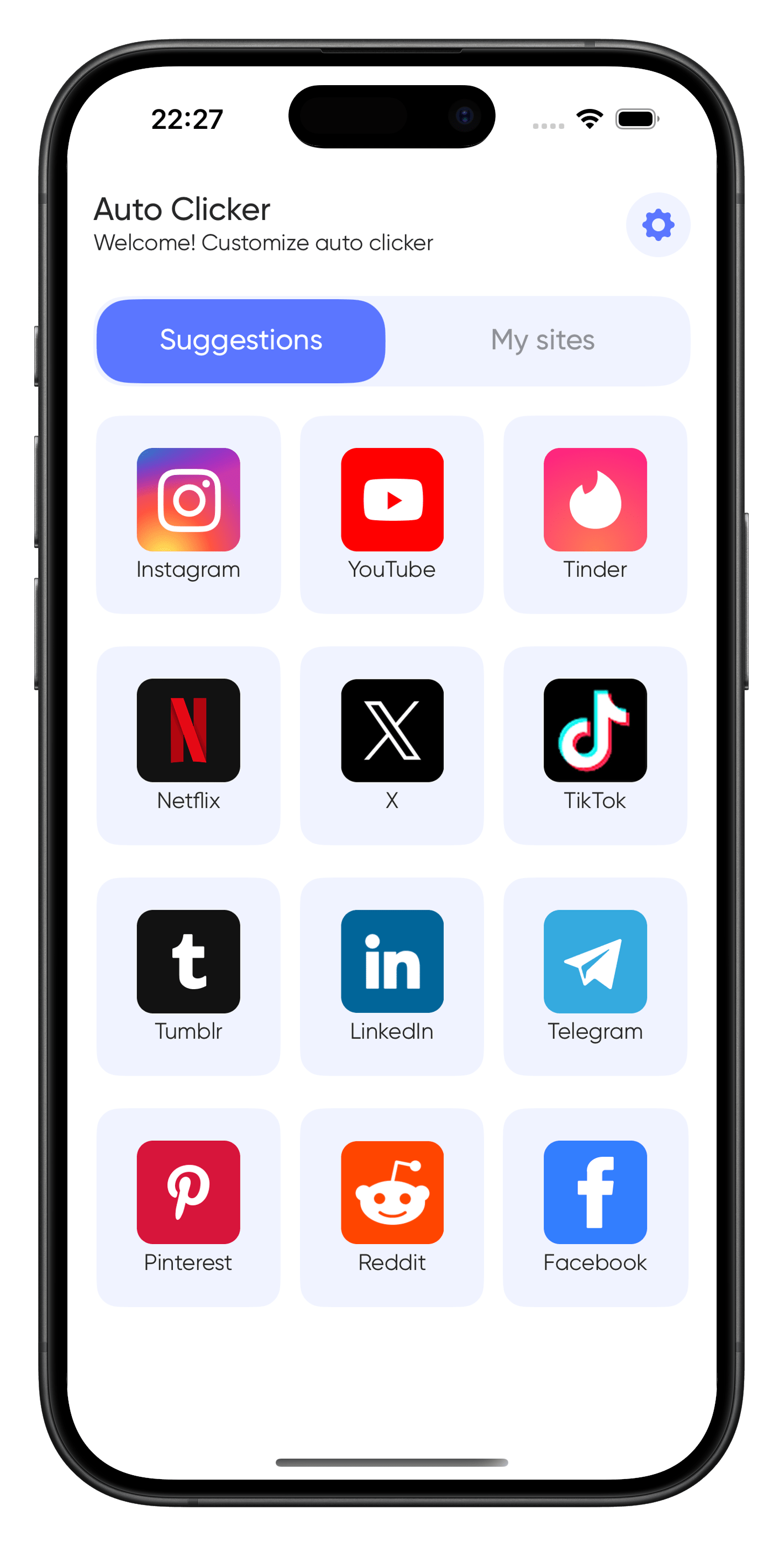 Auto Clicker – Screen 1