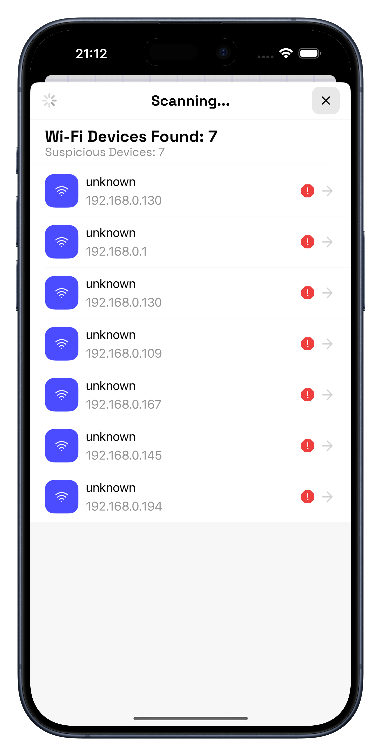 Hidden Camera Detector – Screen 2