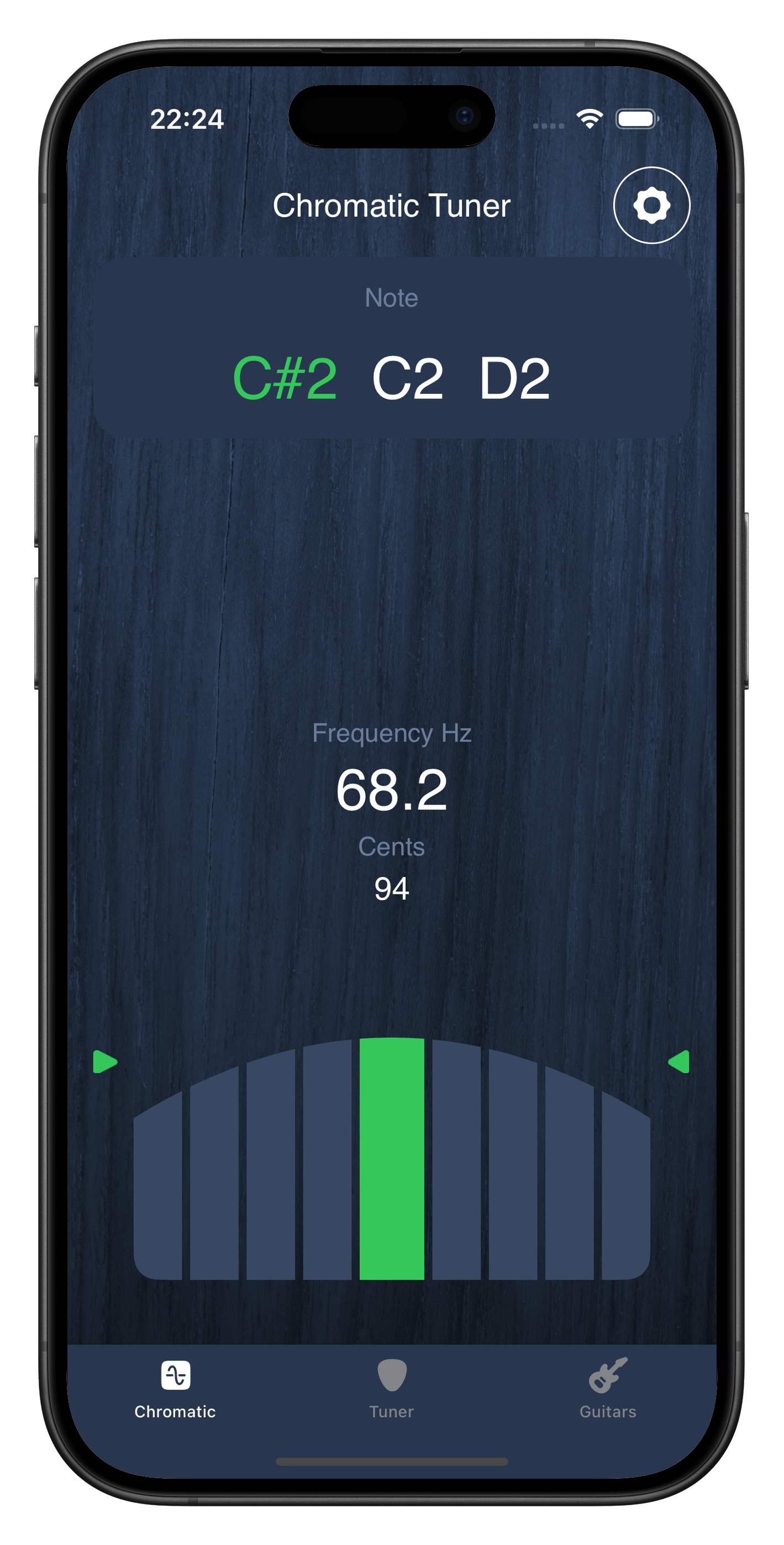 Guitar Tuner – Screen 1