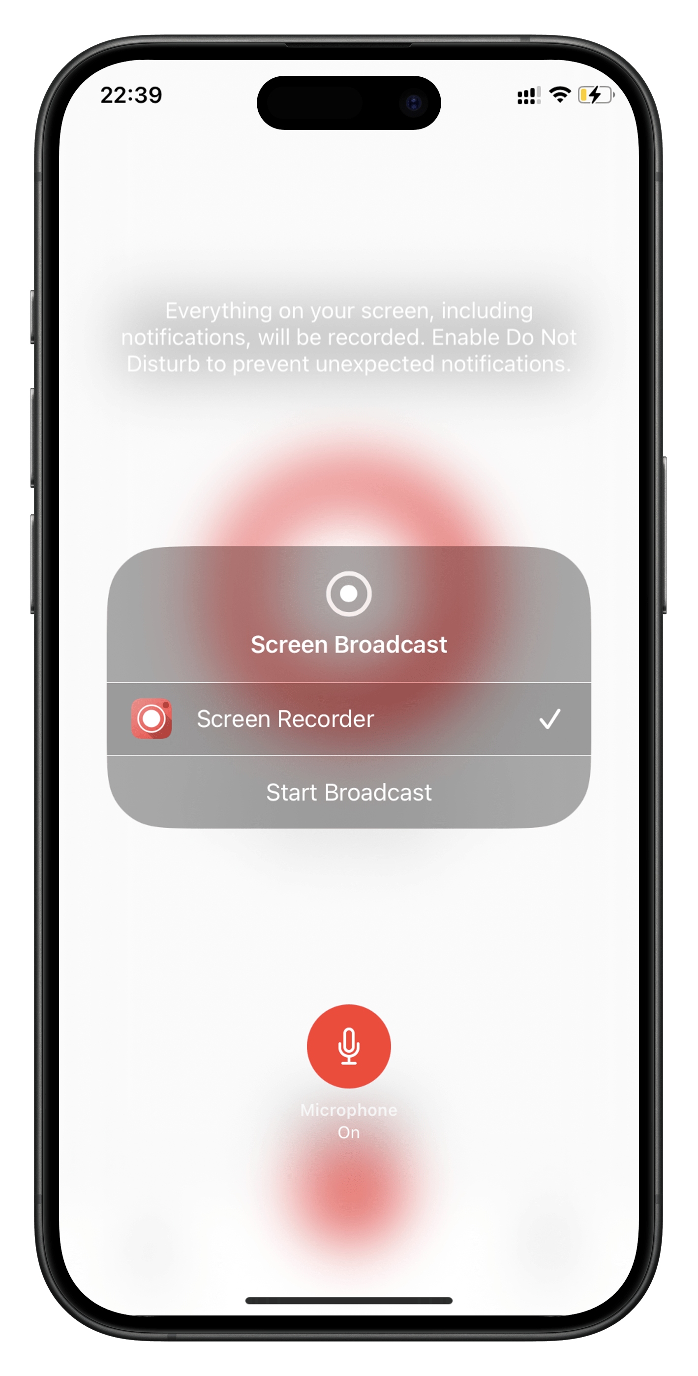 Screen Recorder – Screen 1