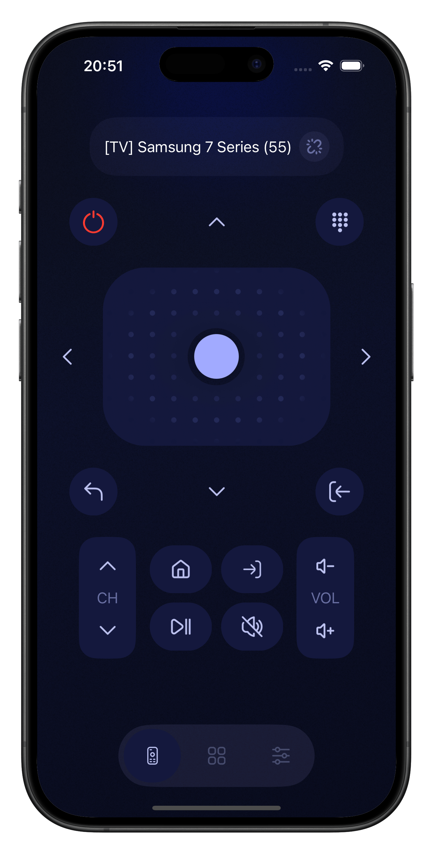 TV Remote Control – Screen 1