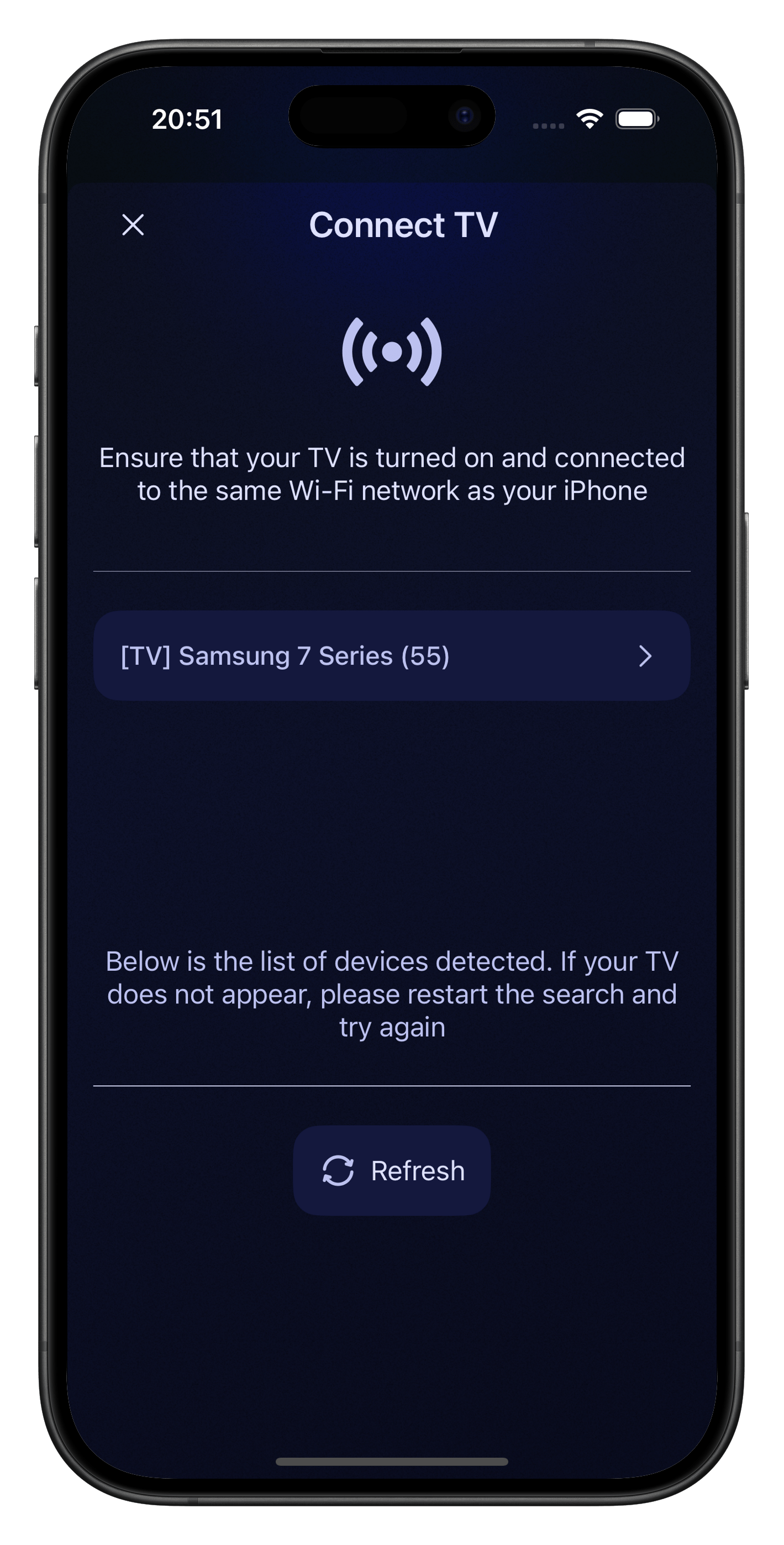 TV Remote Control – Screen 2